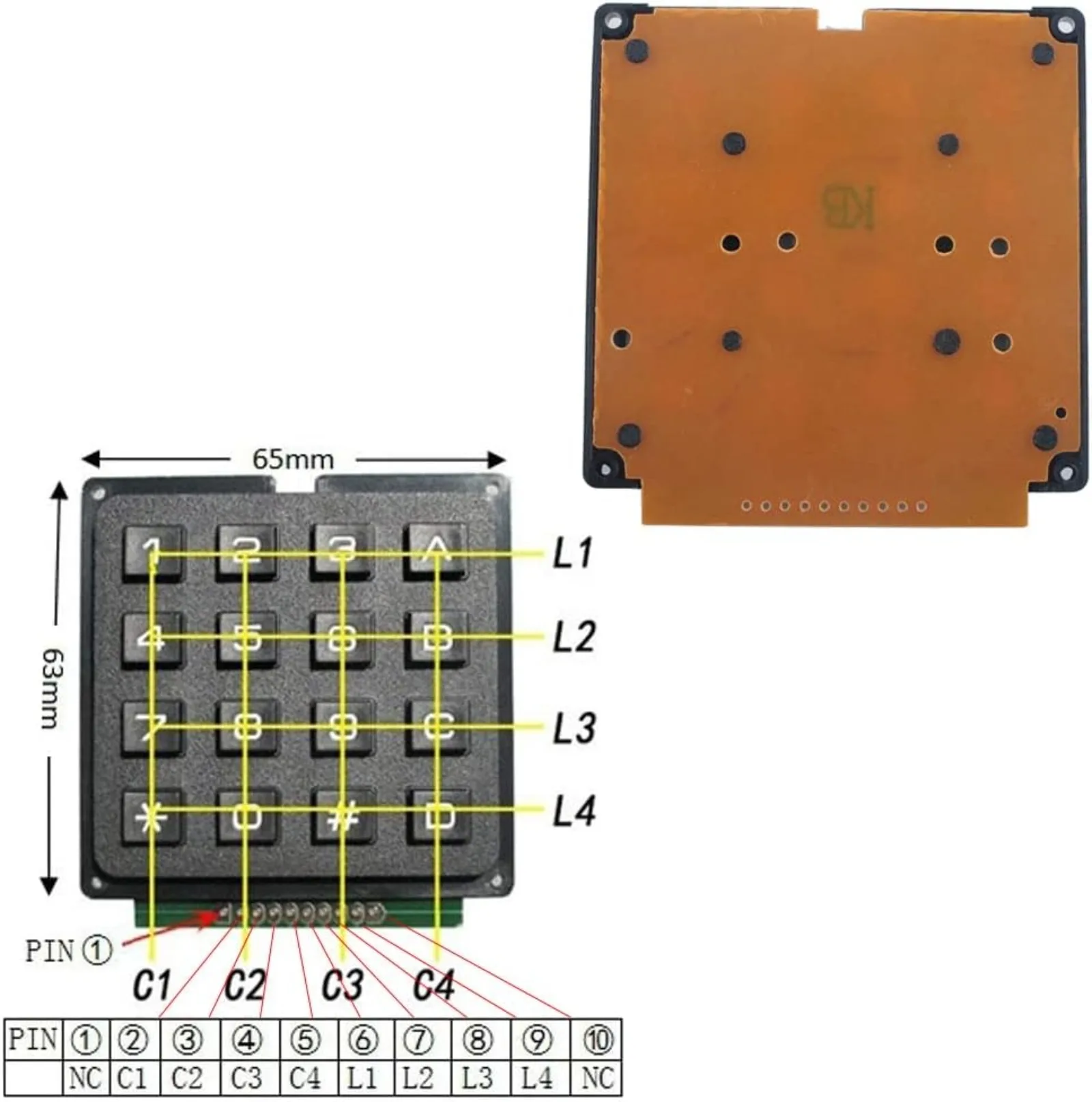 4x4 Matrix Membrane Keypad 16  - Arduino Vending Machine Project ulasan dan harga