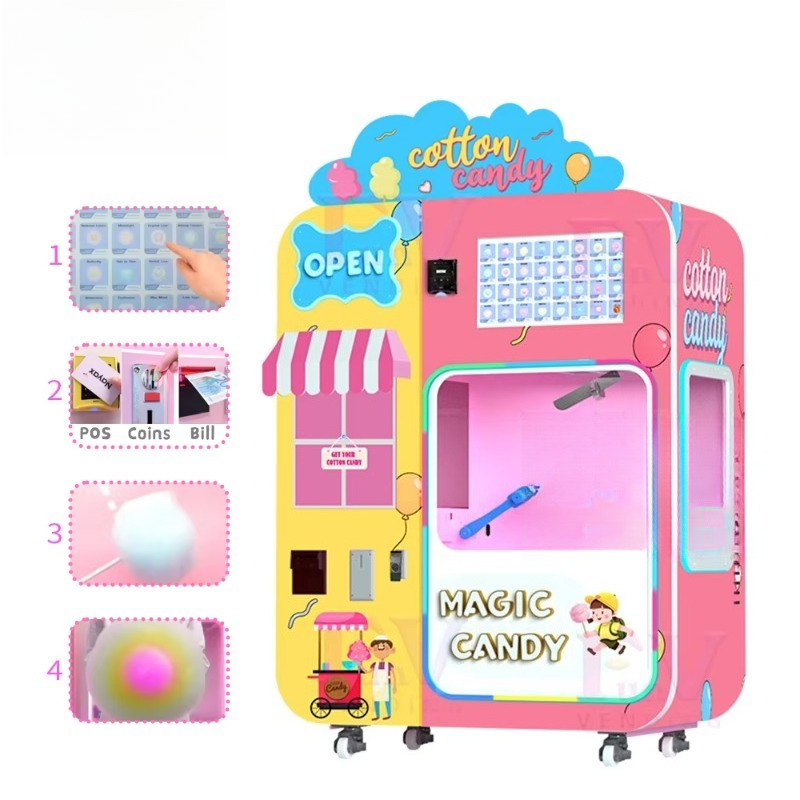 Mall Food Court Cotton Candy V - Candy Vending Machine ulasan dan harga
