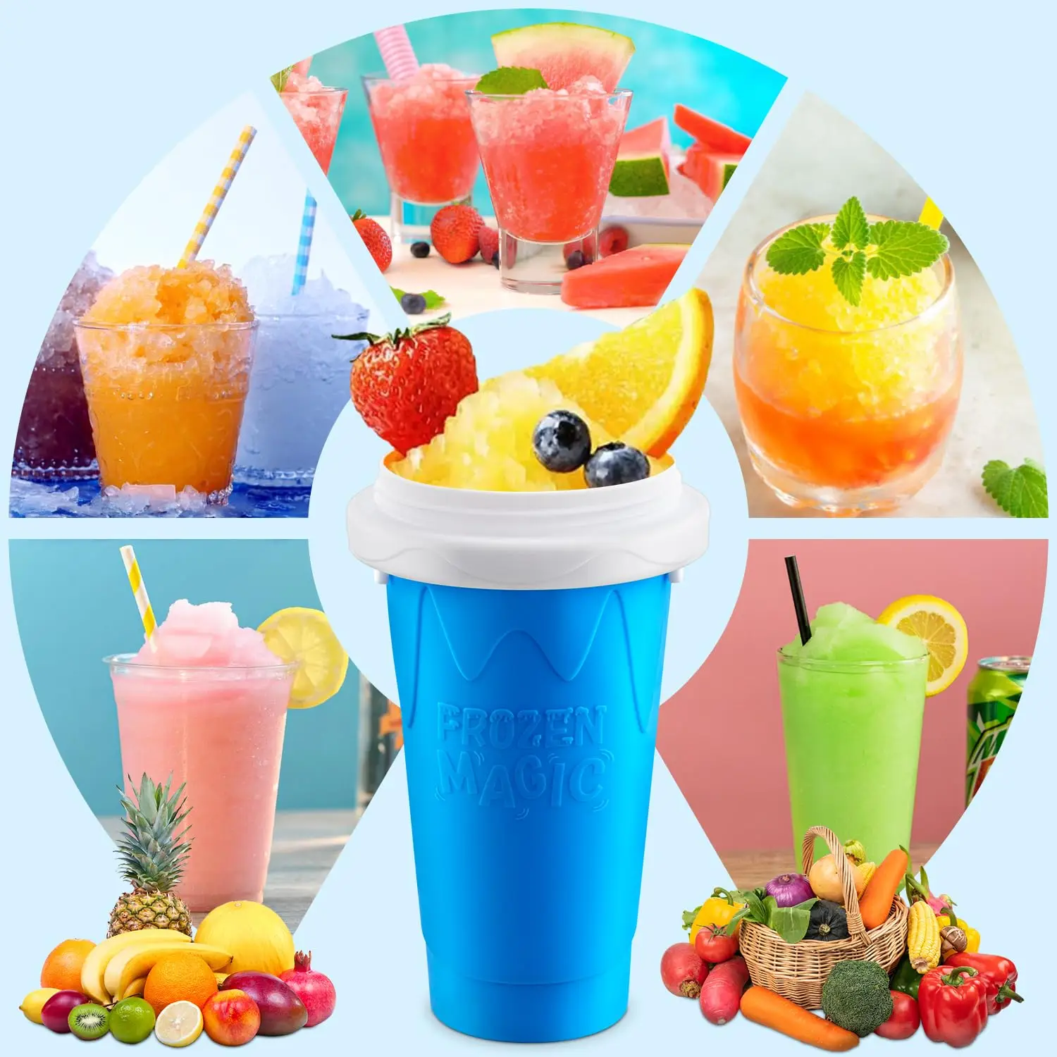 2024 Summer Magic Slushy Maker - Slushie Machine Vending ulasan dan harga