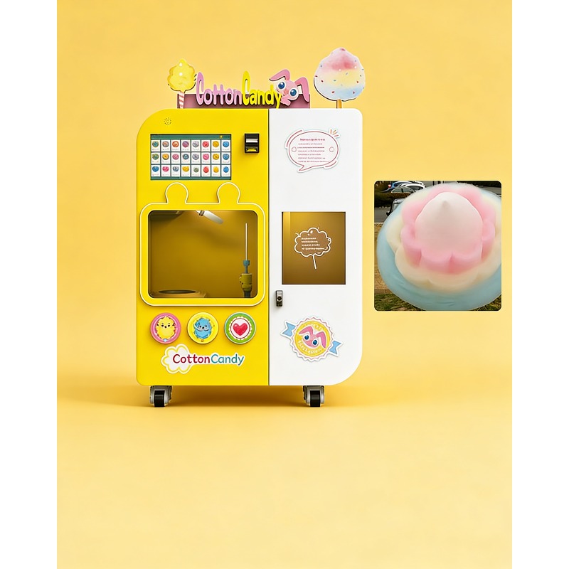 Fully Automatic Cotton Candy V - Candy Vending Machine ulasan dan harga