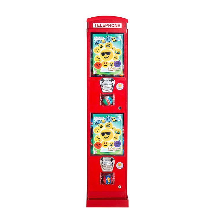 *Red Phone Booth Design Metal  - Candy Vending Machine ulasan dan harga